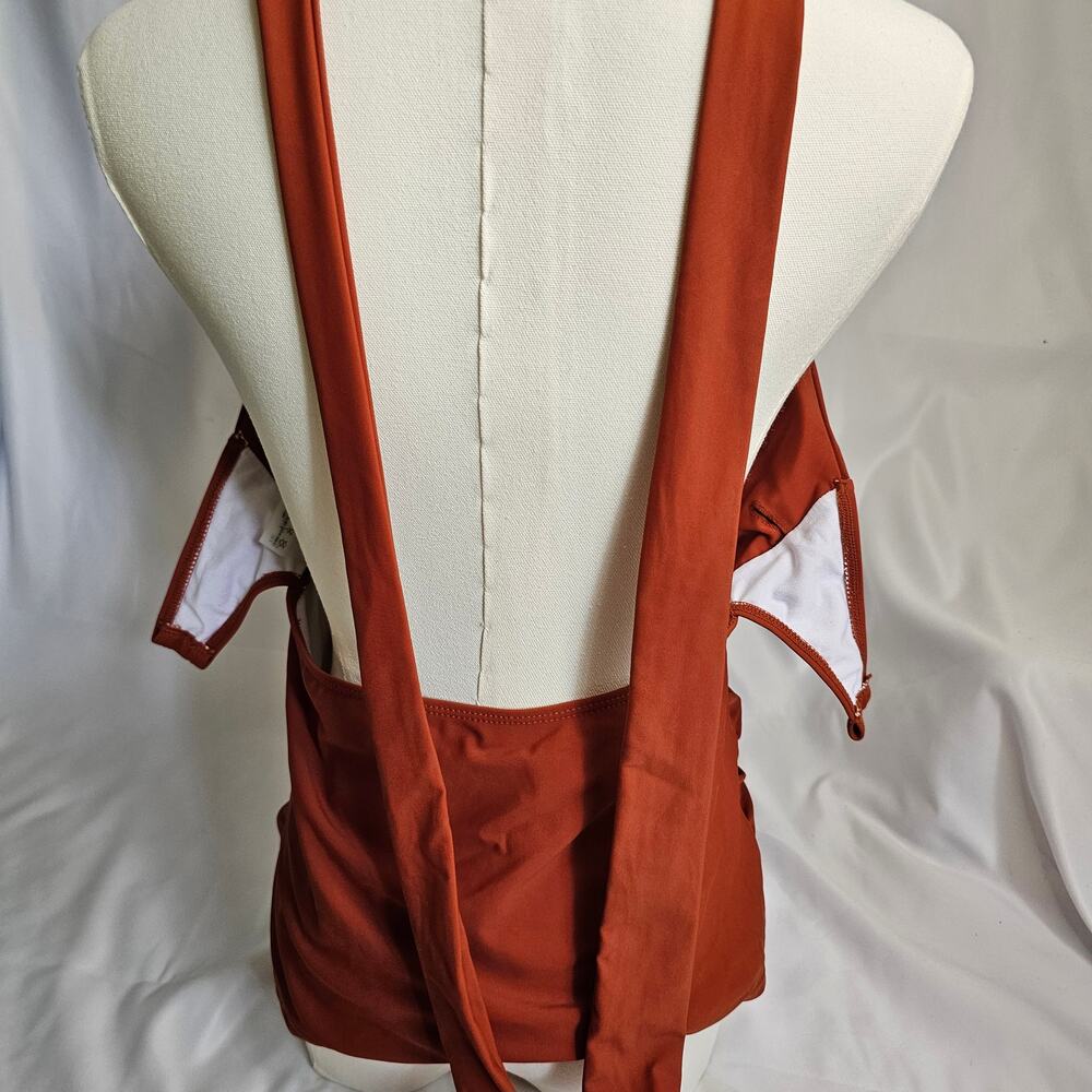 NWOT Keyhole Rust Tankini‎ size 6 Swim Top - Picture 3 of 3